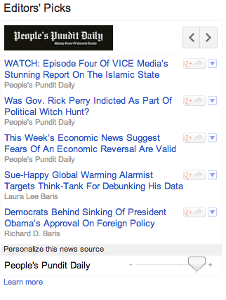 Editors' Picks Screen Shot As Seen On Google News