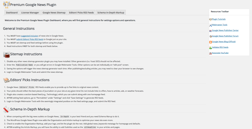 wordpress-google-news-plugin-admin-dash